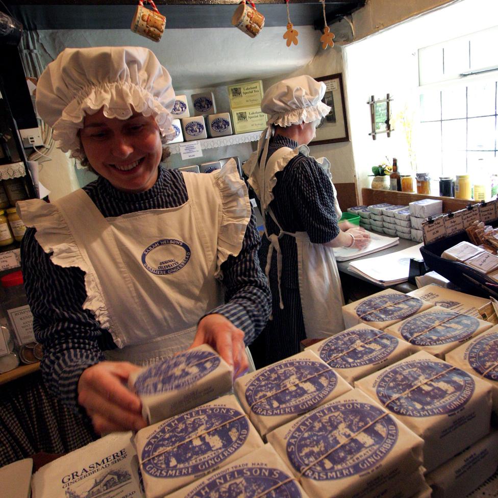 Selling Grasmere gingerbread