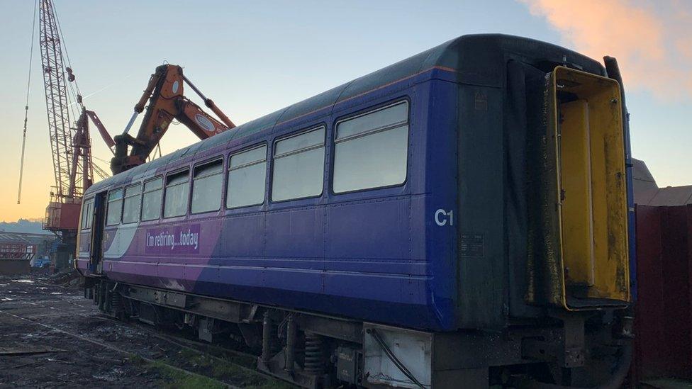 A Pacer train taken out of service