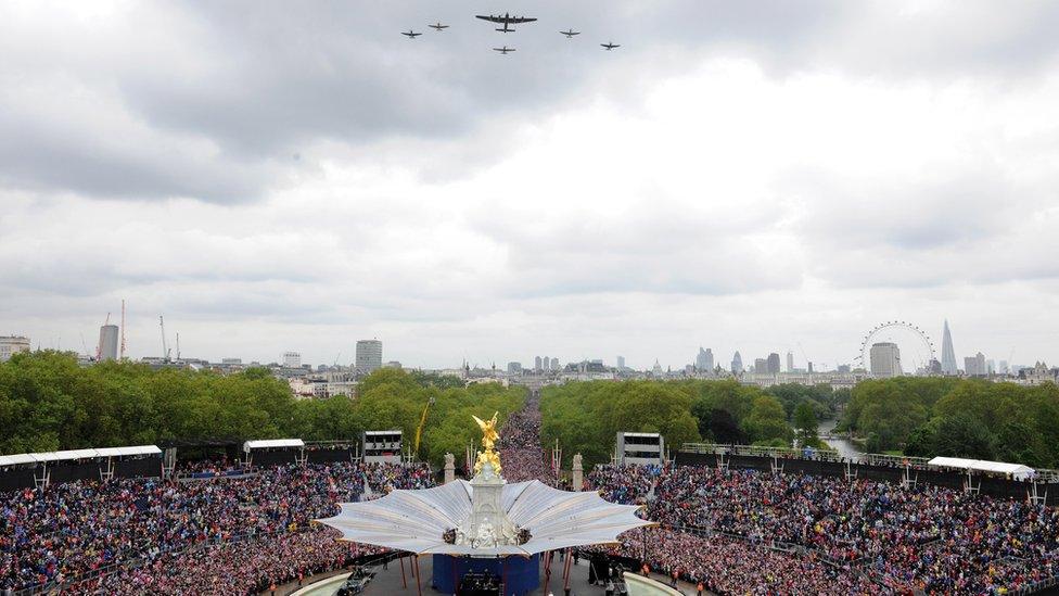 Diamond Jubilee celebrations on the Mall