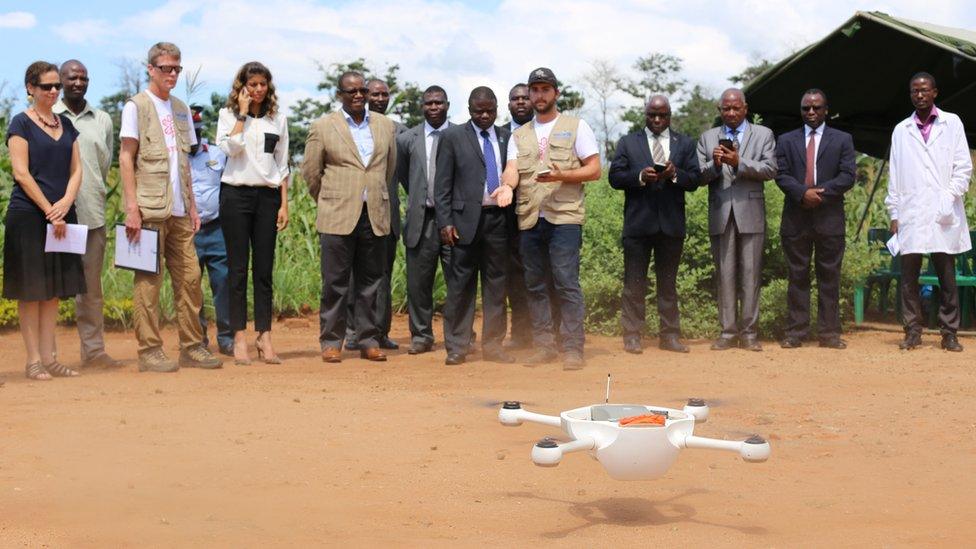 Drone being tested