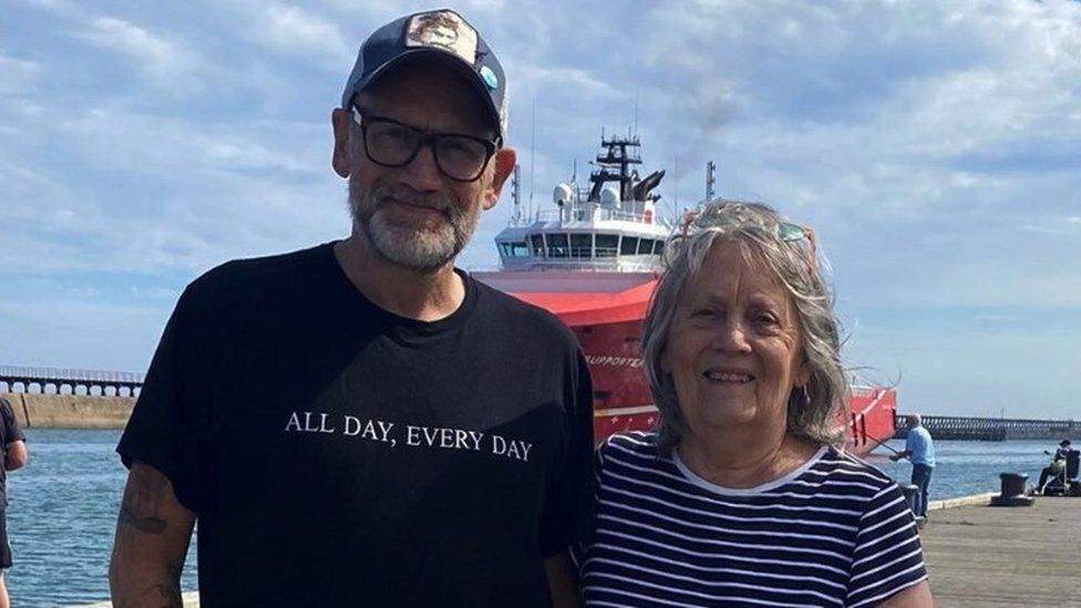 Colin McCord with his mother