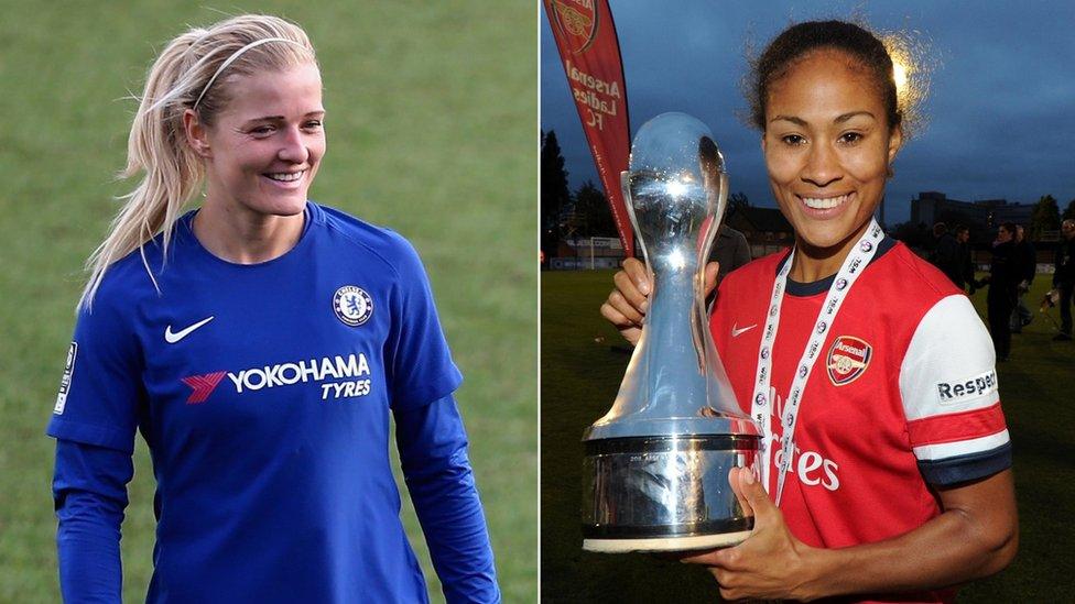 Katie Chapman and Rachel Yankey