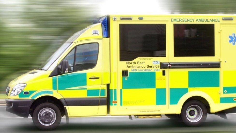 A North East Ambulance Service vehicle