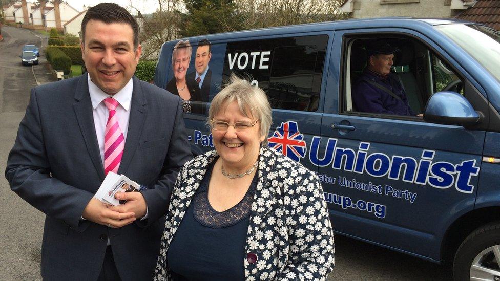 UUP election candidates Alastair Patterson and Rosemary Barton