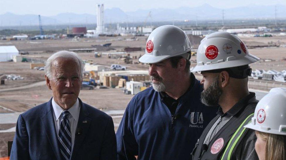 Biden at TSMC site