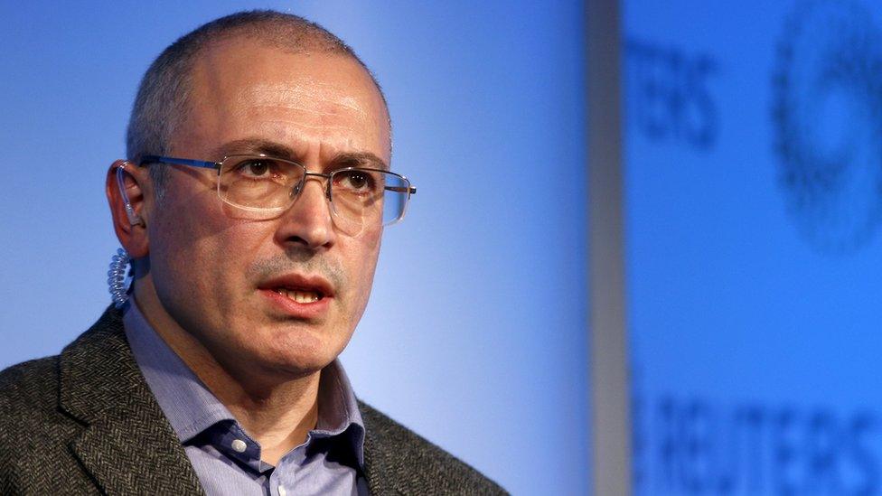 Former Russian oil tycoon Mikhail Khodorkovsky