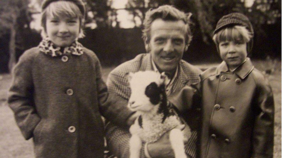 Sue Woodgate (left) with her father and brother at Drusillas in 1970s