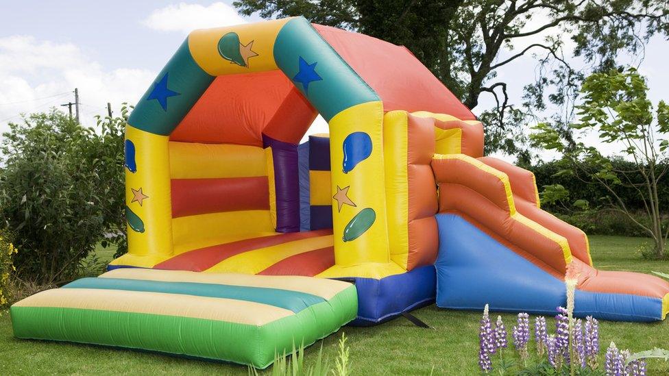 A bouncy castle