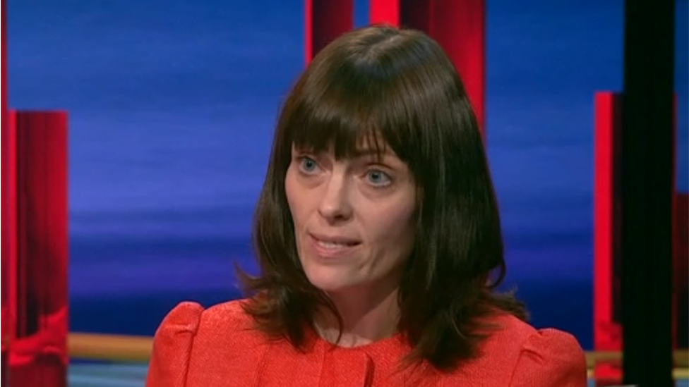 Nichola Mallon appearing on BBC's The View on 04/11/2020