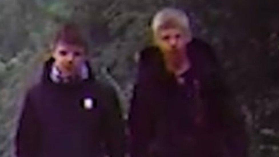 Train debris suspects