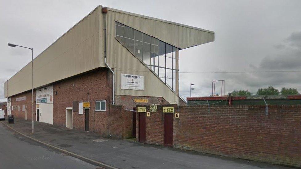 The current entrance to the club's ground