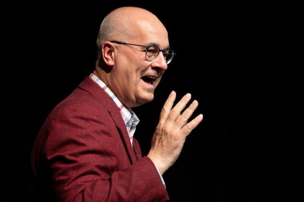 Iain Dale on stage during an Edinburgh Festival Fringe event in 2019