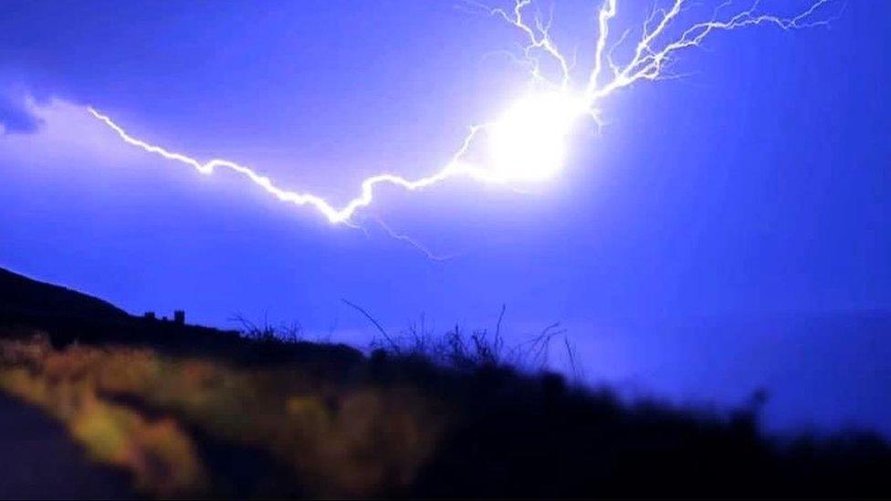 Lightning at Marine Drive