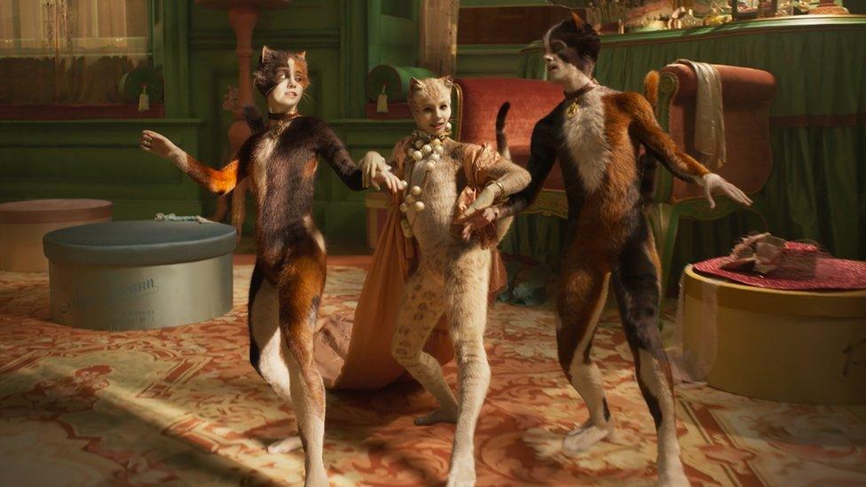 Naoimh Morgan, Francesca Hayward and Danny Collins in Cats