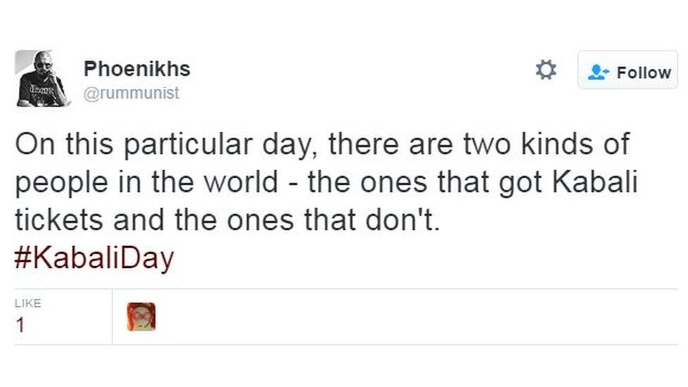 On this particular day, there are two kinds of people in the world - the ones that got Kabali tickets and the ones that don't.