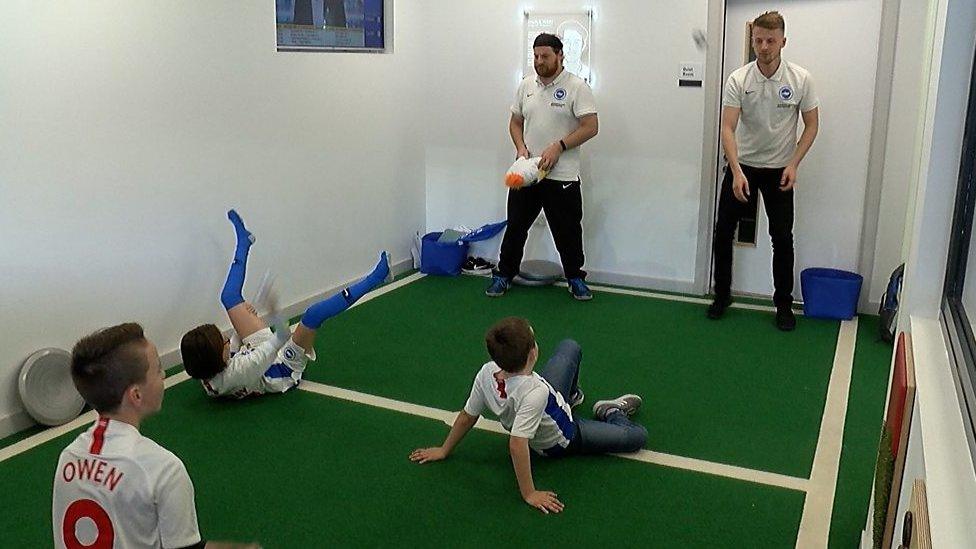 Inclusion room for autistic football fans