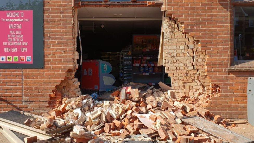 Co-op shop in Halstead after ram-raid