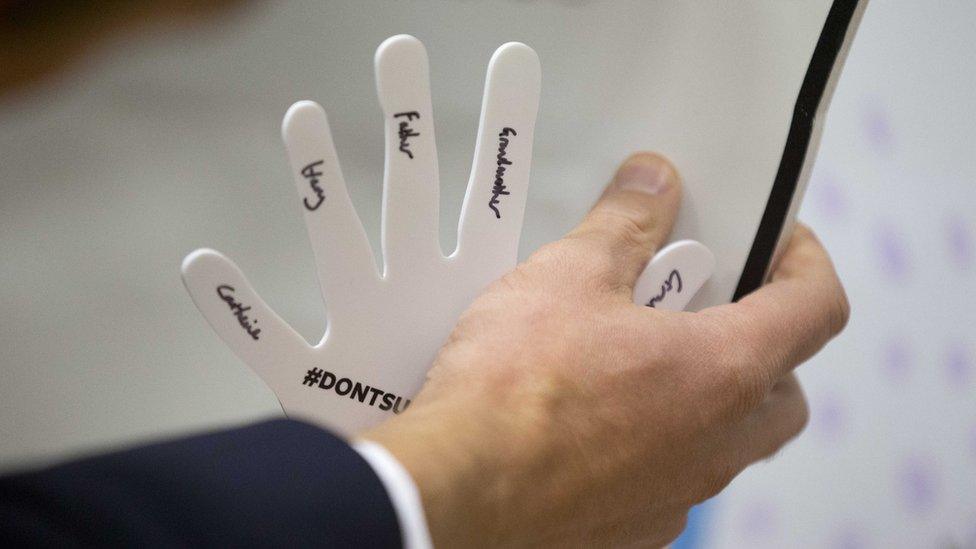 William's hand