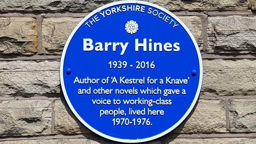 The blue plaque