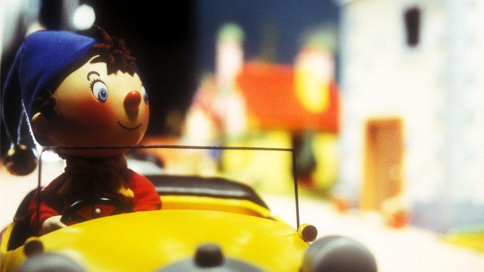 Noddy in his yellow car