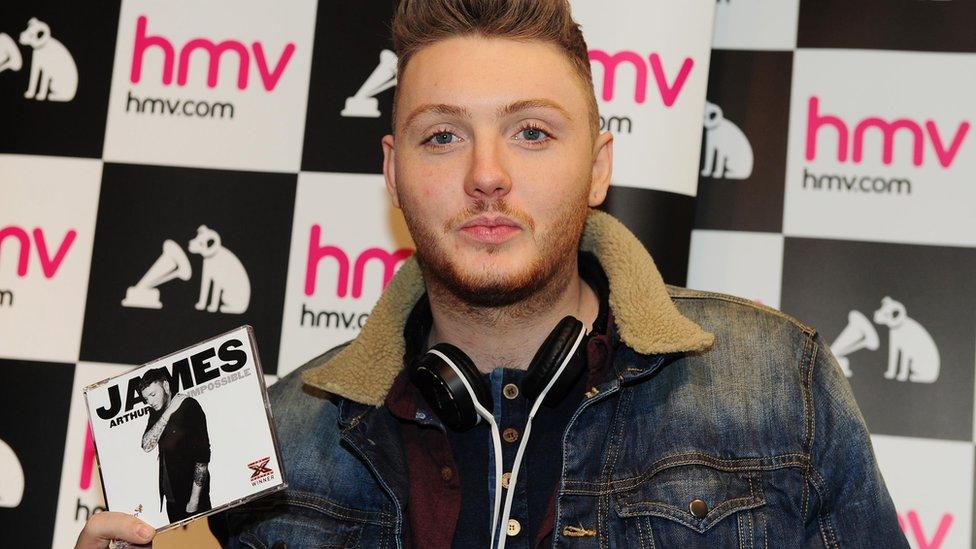 James Arthur with his X Factor single, Impossible