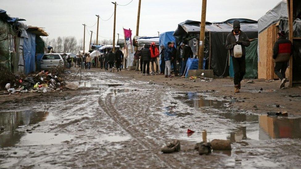 Jungle migrants camp, Calais