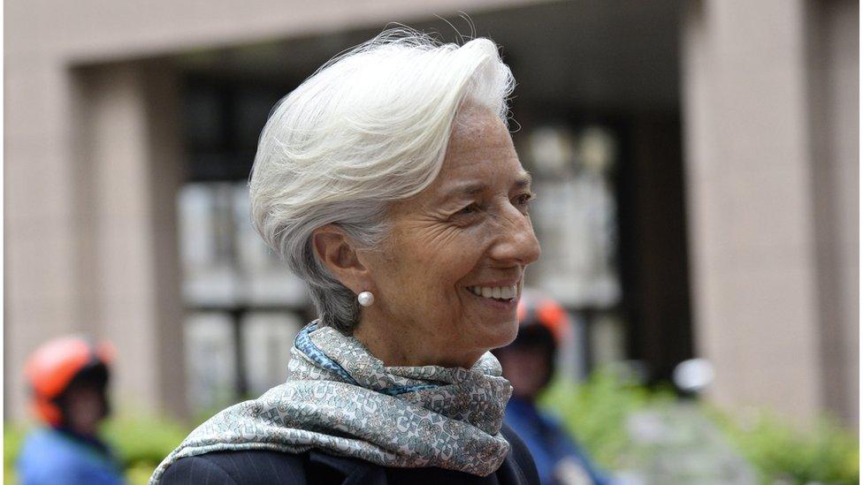 Christine Lagarde, head of the IMF