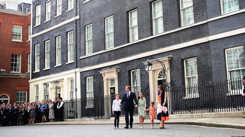 David and Samantha Cameron leave Downing Street on 13 July 2017 after his resignation as prime minister