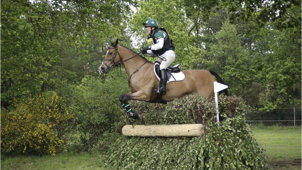 Neil Woodford riding his horse