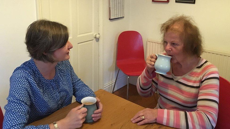 Louisa and her mum Peggy