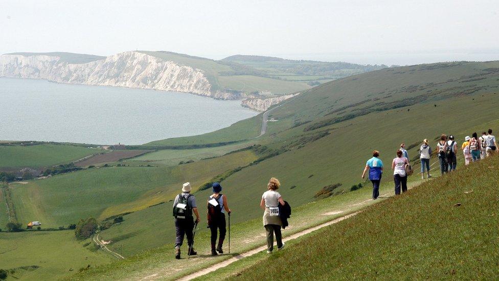 Walking on isle of Wight