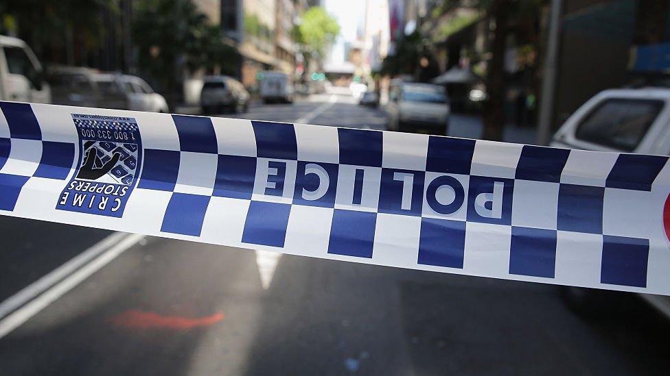 Police tape in Australia