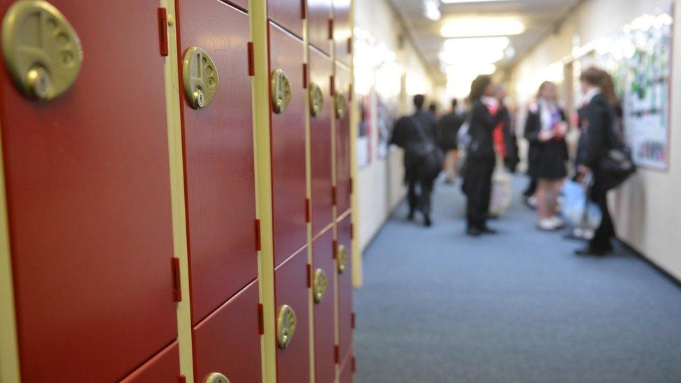 School corridor