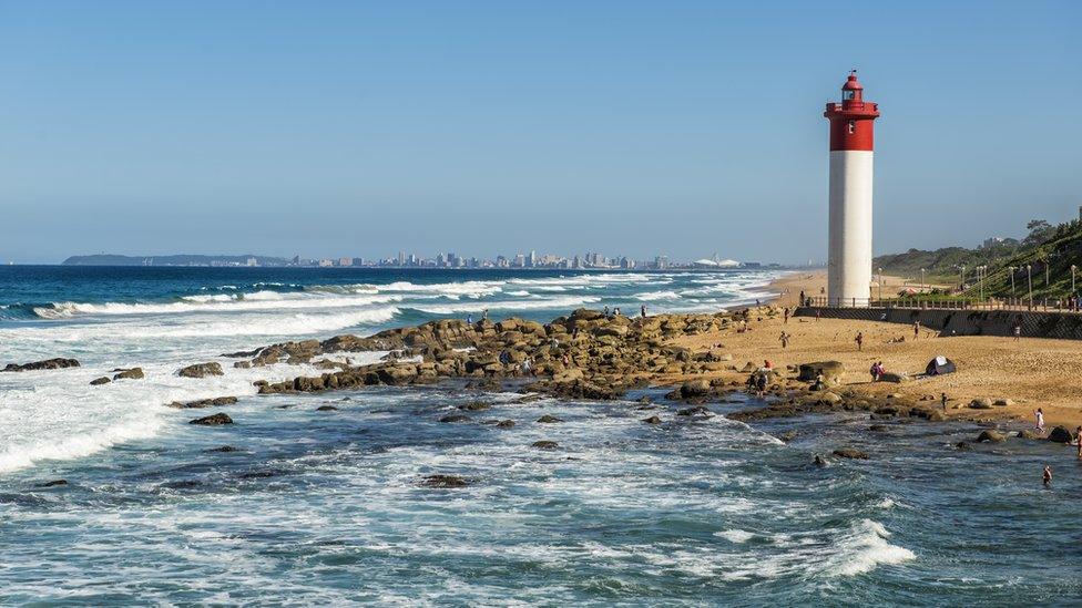 A lighthouse near Durban in South Africa