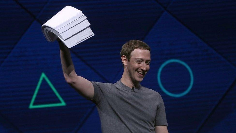 Mark Zuckerberg, Facebook CEO, 18 April 2017