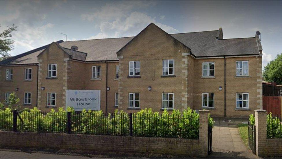 The exterior of Willowbrook House in Corby, Northamptonshire.