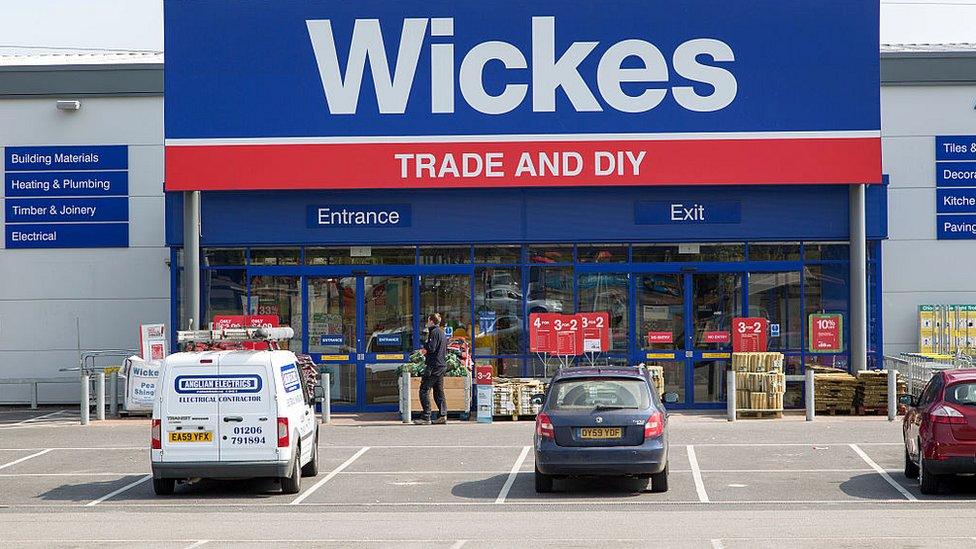 Wickes trade and DIY shop