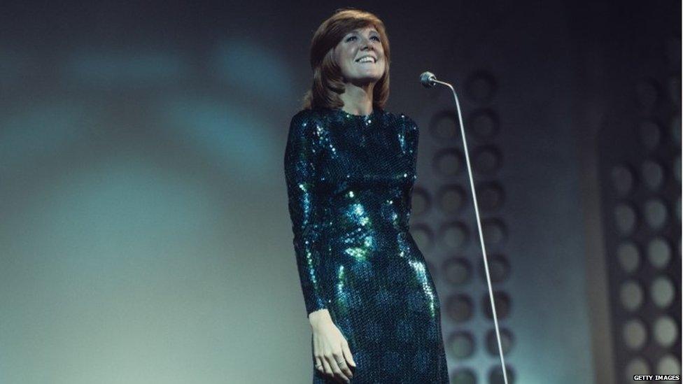 Cilla Black performing