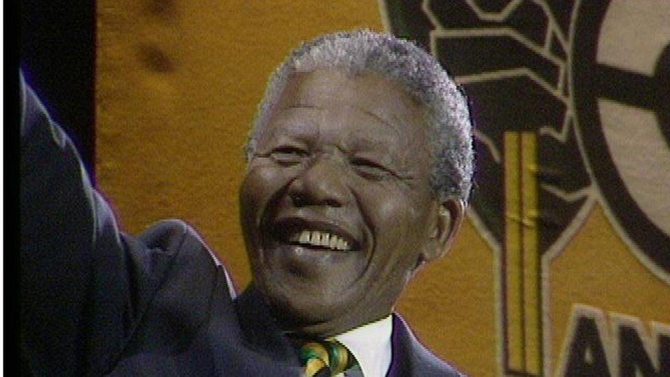 Nelson Mandela in 1990