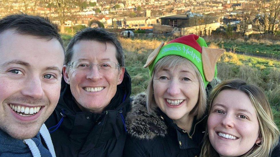 Callum with his dad Alan, mum Lynne and sister Kirsty