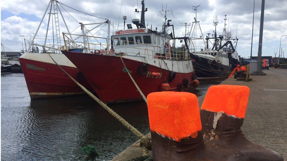 Portavogie is home to larger vessels as well as smaller ones that work inshore waters