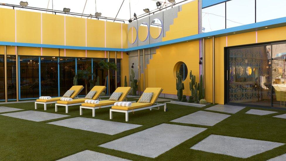 The garden in the Celebrity Big Brother 2018 house