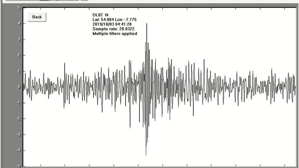 Seismograph reading