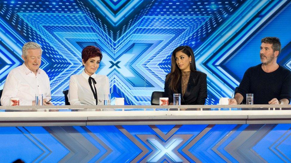 Louis Walsh, Sharon Osbourne, Nicole Scherzinger and Simon Cowell