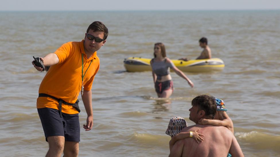 Camber Sands lifeguard in 2016