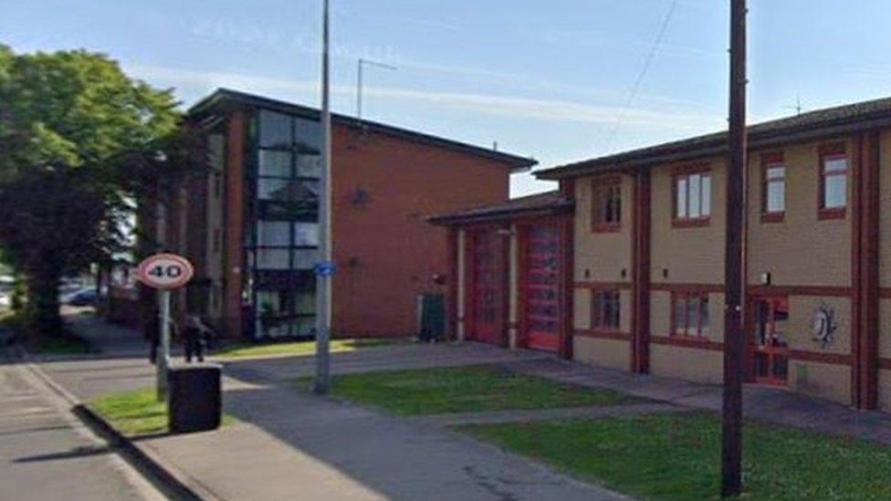 The boy was knock off his bike outside Lincoln North Fire Station