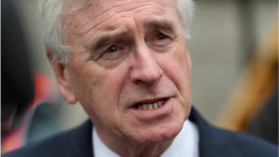 Shadow chancellor John McDonnell