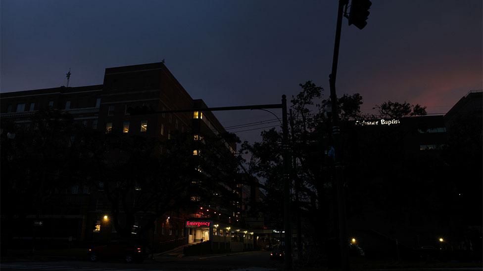 New Orleans during the power outage