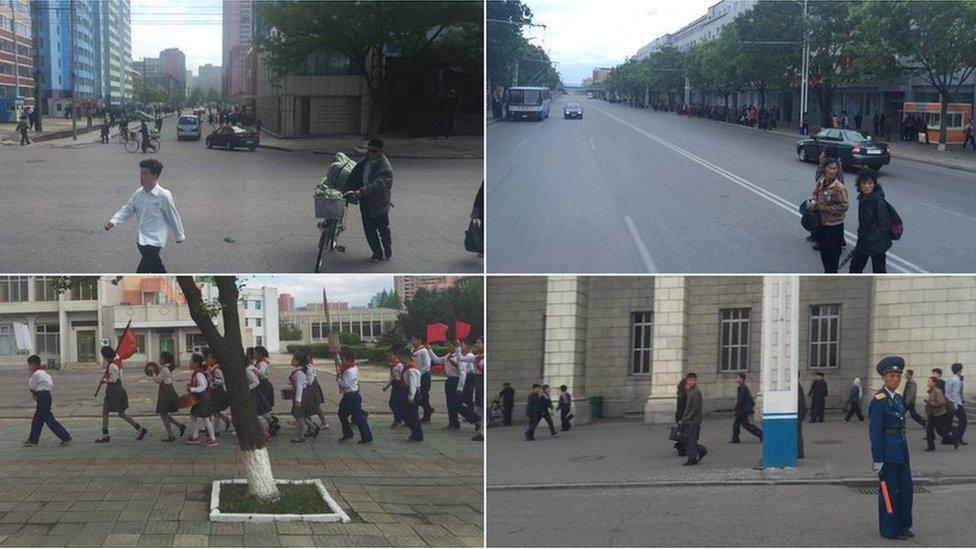 Four images of life in Pyongyang taken by BBC journalist John Sudworth - May 2016