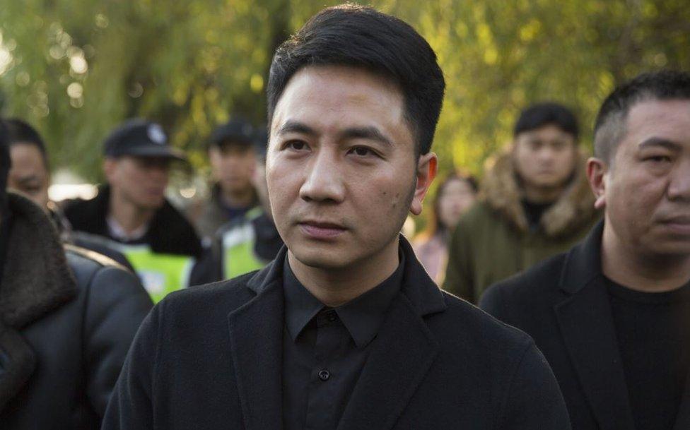 Lin Shengbin, whose wife Zhu Xiaozhen and three children were killed in an arson attack